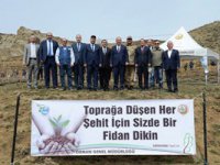 Erzurum’da fidanlar toprakla buluştu