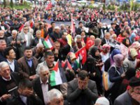 Erzurum’da İsrail protestosu