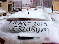 Erzurum'da Mart kapıdan baktırdı