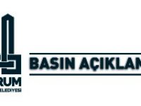 ERZURUM BÜYÜKŞEHİR BELEDİYESİ’NDEN BASIN AÇIKLAMASI