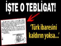 İlk tebligatı Erzurum Ticaret Müdürlüğü yaptı...