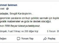 Başkan Sekmen’den depremzedelere yardım çağrısı