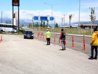 Erzurum’da denetimler havadan görüntülendi