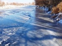 Karasu Nehri ve HES Baraj Göleti dondu