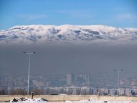 Erzurum’da hava kirliliği siyah bulutlar oluşturdu