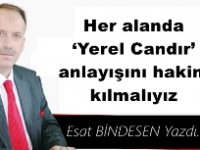 Gazeteci Yazar Esat Bindesen yazdı: 'Her alanda ‘Yerel Candır’ anlayışını hakim kılmalıyız