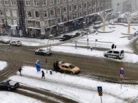 Erzurum’da kış geri döndü