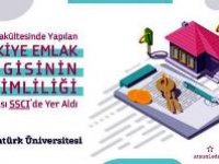 Hukuk Fakültesinde yapılan, Türkiye Emlak Vergisinin Verimliliği Çalışması SSCI’de yer aldı