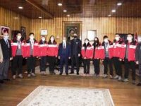 Curling milli takımı sporcuları Atatürk Üniversitesinde