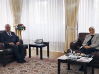 Milletvekili Taşkesenlioğlu ile MKYK Üyesi Fırat’tan Rektör Çomaklı’ya Tebrik Ziyareti