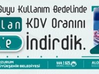 BÜYÜKŞEHİR SU KULLANIMINDAKİ KDV ORANINI YÜZDE 1’E İNDİRDİ