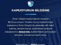 BB Erzurumspor’da zorlu sürecin başkanı Ahmet Dal oldu