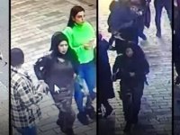 İstiklal Caddesi'nde şüpheli kadının kaçış anı kameraya yansıdı