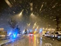 Gece saatlerinde başlayan kar yağışı Erzurum’u beyaza bürüdü