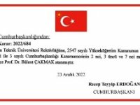 Cumhurbaşkanı Erdoğan'dan 6 üniversiteye rektör ataması...ETÜ Rektörlüğüne Prof. Dr. Bülent Çakmak atandı