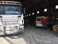 ERZURUM İŞ DÜNYASININ YARDIMLARI ARALIKSIZ SÜRÜYOR