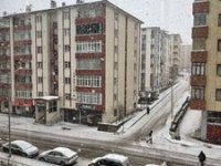 Erzurum’da kar yağışı