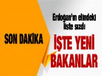 Erdoğan'ın yeni Bakan listesi sızdı işte isimler