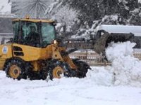 Erzurum’da kar timleri iş başında