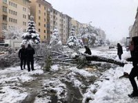 Erzurum'da kar esareti