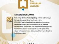 Valilikten yağış uyarısı