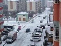 Erzurum’da kar yağışı hayatı olumsuz etkiliyor