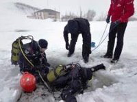 Palandöken Kayak Merkezi’nde yüksek irtifa buz altı dalışı