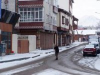 Erzurum'da soğuk hava ve kar etkili oluyor