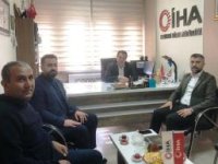 AK Parti İl Başkanı Küçükoğlu, İHA Erzurum Bölge Müdürlüğü’nü ziyaret etti