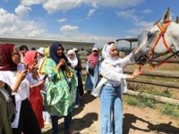 Öğrenciler, binicilik deneyimini manej alanında yaşadı