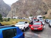 Erzurum-Artvin yolunda heyelan