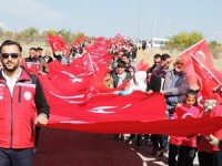 Aziziye Tabyalarında “7’den 70’e Ecdada Saygı Yürüyüşü” düzenlendi