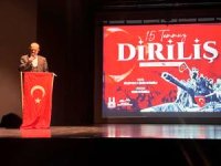 Erzurum şehir tiyatrosu “15 Temmuz Diriliş” oyununu sahneledi