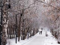 Erzurum’da iki mevsim bir arada