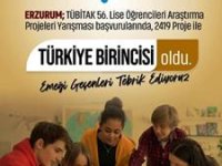 Erzurum, TÜBİTAK proje başvurularında Türkiye birincisi