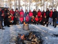 Karda lastik rafting heyecanı