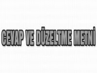 Düzeltme Ve Cevap Metni