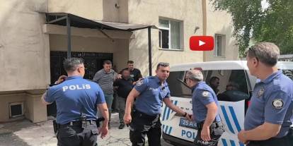 Erzurum'da korku dolu anlar: İki çocuğuyla 5.katın balkonuna çıktı