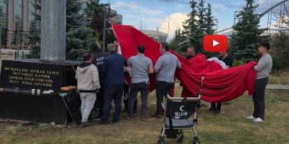 Erzurum’da yürekleri ısıtan görüntüler! Dev Türk bayrağı için herkes seferber oldu