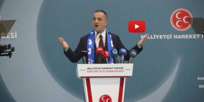 MHP Erzurum’da Adem Yurdagül yeniden başkan! Kongrede dikkat çeken “meydan da bizim” mesajı