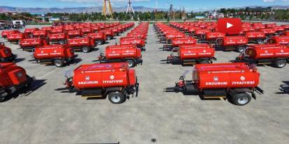 Erzurum’da yangınlara karşı dev seferberlik! 150 mahalleye tanker dağıtıldı