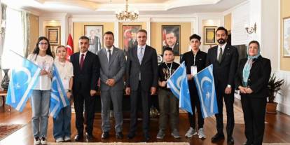 Vali Baruş Türkmeneli heyetini kabul etti! Gençlere yönelik projeler konuşuldu