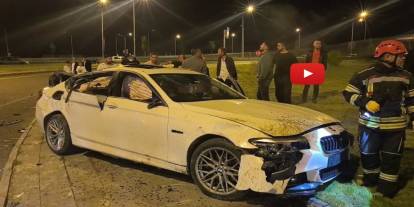 Erzurum Palandöken’de gece kazası! İki araç çarpıştı, 2 kişi yaralandı
