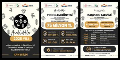KUDAKA’dan Erzurum, Erzincan ve Bayburt’a 75 milyon TL’lik destek! Proje başına 10 milyon TL