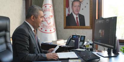 İl ve ilçe yöneticileri dijital toplantıda buluştu