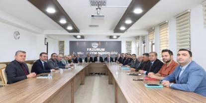 Erzurum’da eğitim için yol haritası belirlendi: Yatırımlar ve projeler değerlendirildi