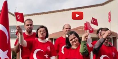 Erzurum’da özel öğrencilerden yürekleri ısıtan Cumhuriyet klibi