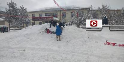 Erzurum'da kar yağışı etkili oluyor