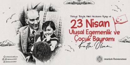 "23 Nisan Ulusal Egemenlik ve Çocuk Bayramı kutlu olsun"