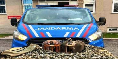 Jandarmadan yasa dışı keklik avcılarına suçüstü